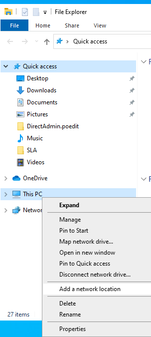 How To Use Windows 10 Windows Explorer To Connect To Ftp Server - Website  Solution Knowledge Base