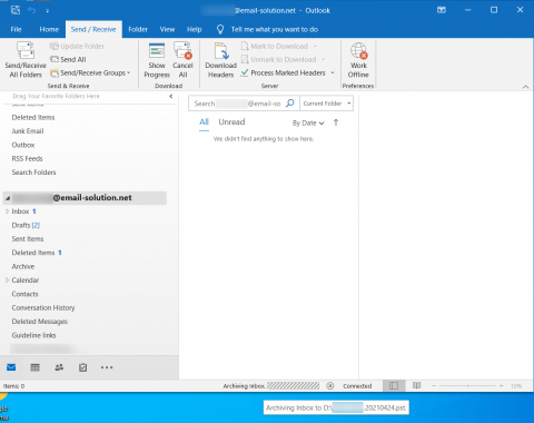 How to archive IMAP emails in Outlook? - Website Solution Knowledge Base